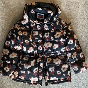 Levi’s Women’s Water Repellent Down Parka with Floral Print, Size S